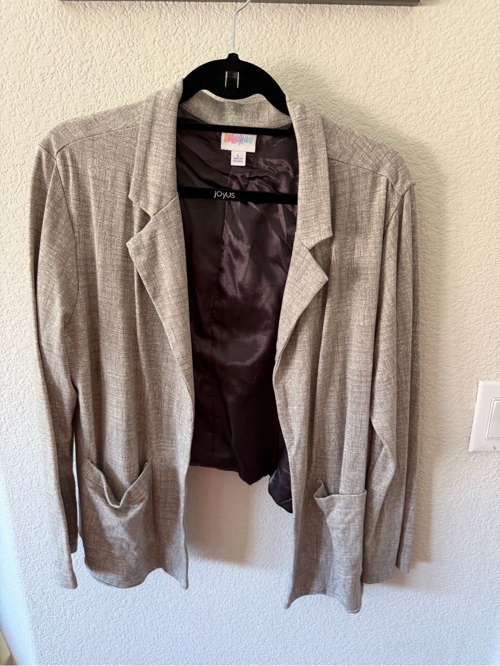 LuLaRoe Light Gray Open Front Jenny Blazer